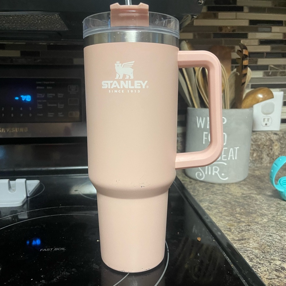Light pink 40oz Stanley Tumbler